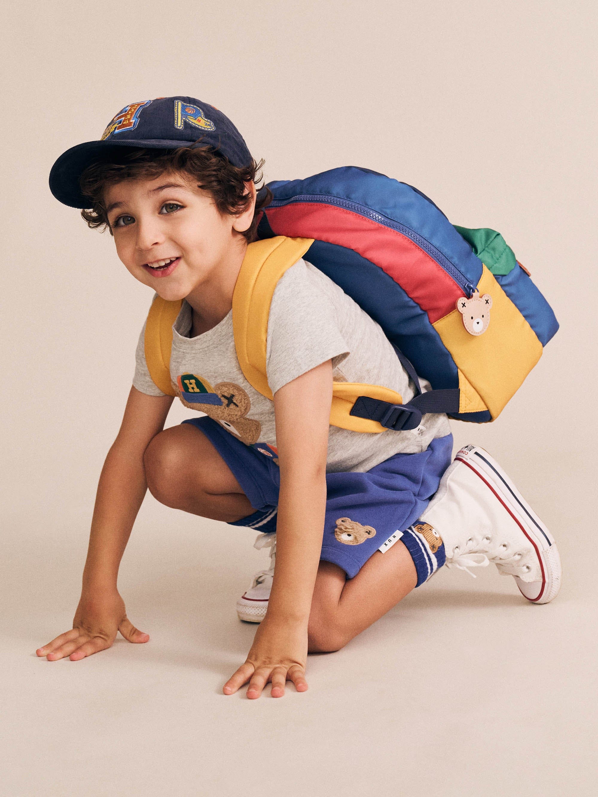 Huxbaby Backpacks Hux Colour Block Varsity Backpack