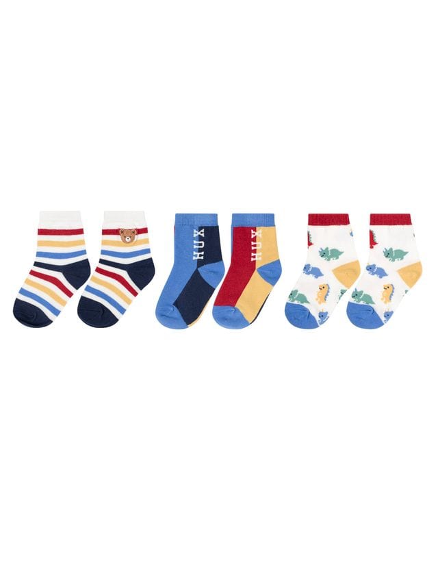 Huxbaby Boys Accessory 6-12M Best Socks Ever 3 Pack Primary