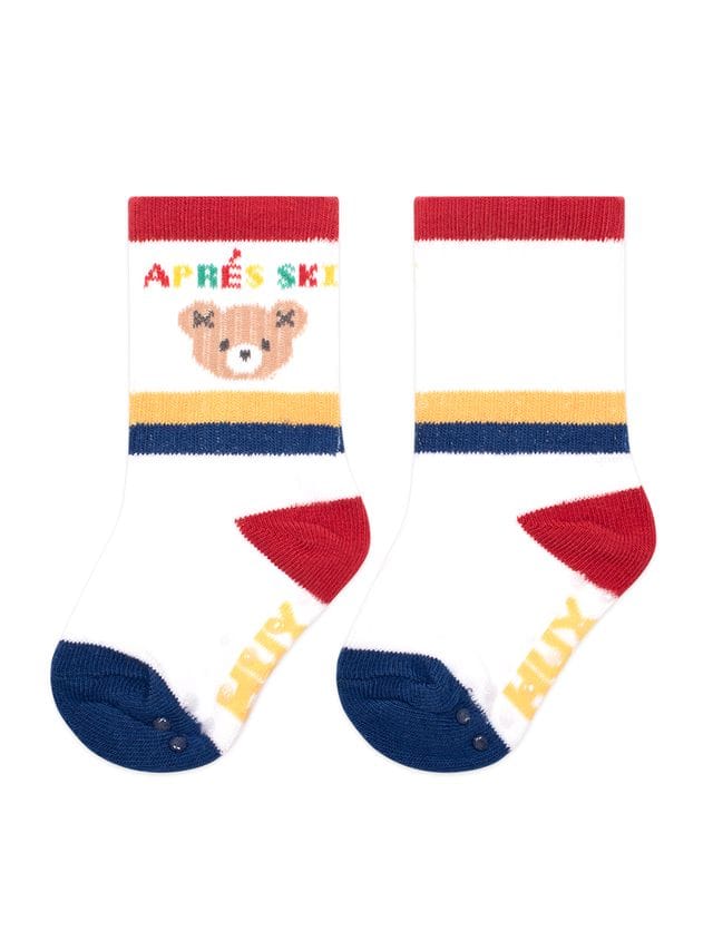 Huxbaby Boys Accessory Hux Apres Ski Cobalt Multi 2Pk Socks