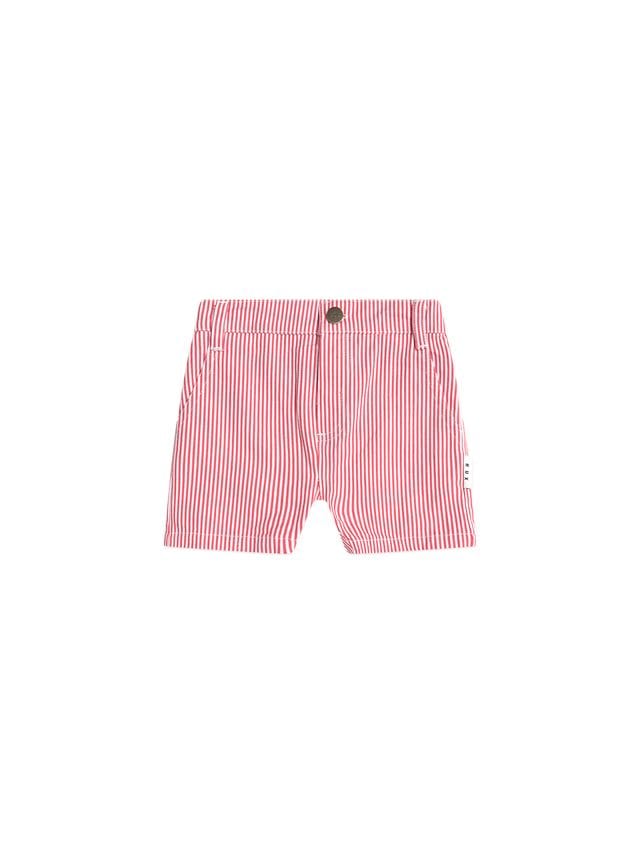 Huxbaby Boys All In Ones Chill Red Stripe Chino Shorts