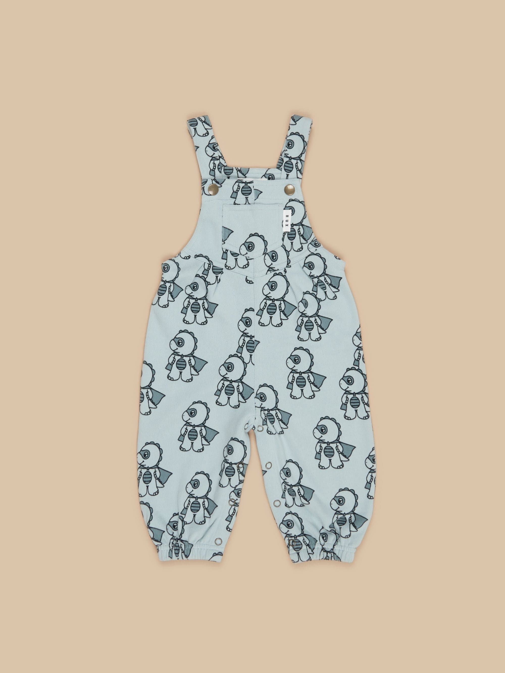 Huxbaby Boys All In Ones Dino Hero Terry Overalls