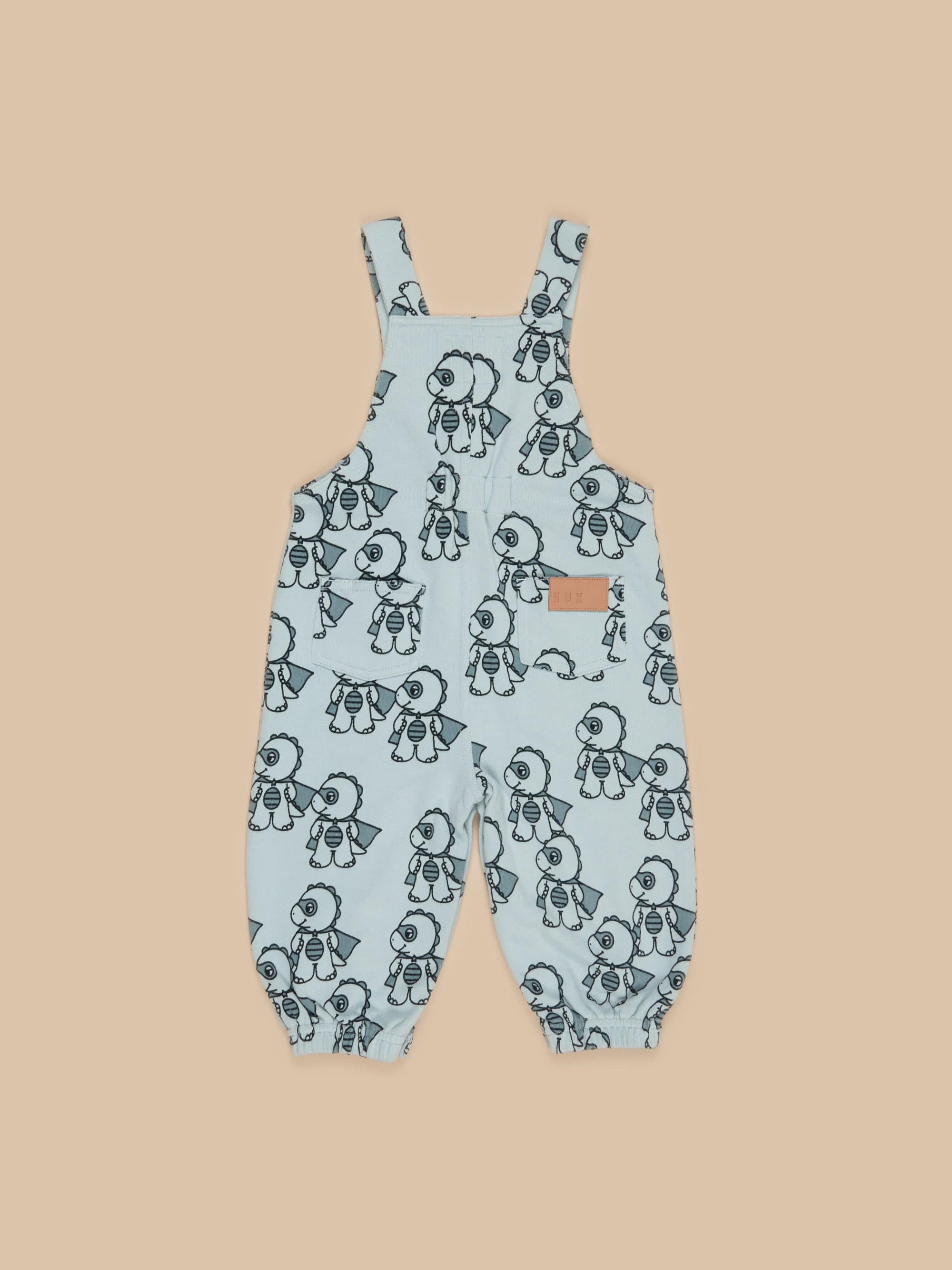 Huxbaby Boys All In Ones Dino Hero Terry Overalls