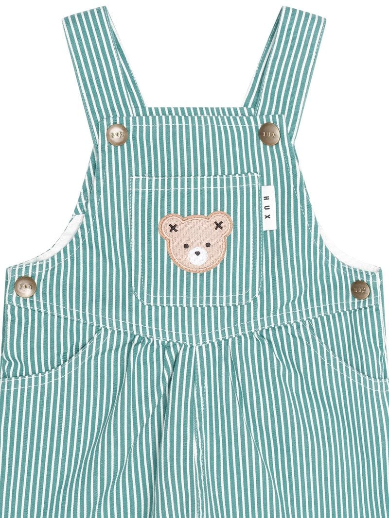 Huxbaby Boys All In Ones Mistletoe Stripe Shortall