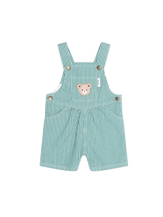 Huxbaby Boys All In Ones Mistletoe Stripe Shortall