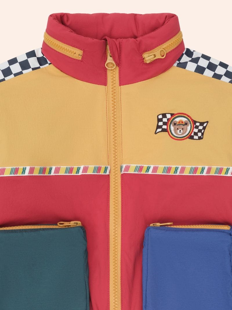 Huxbaby Boys Jacket Retro Motosport Windbreaker