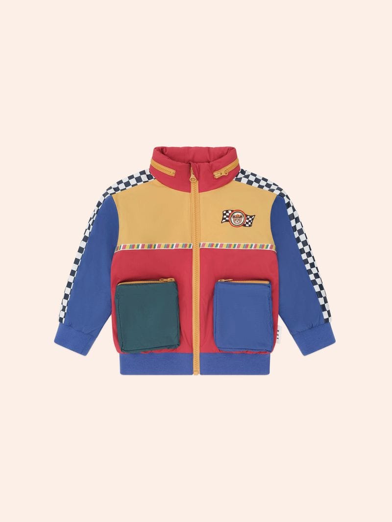 Huxbaby Boys Jacket Retro Motosport Windbreaker