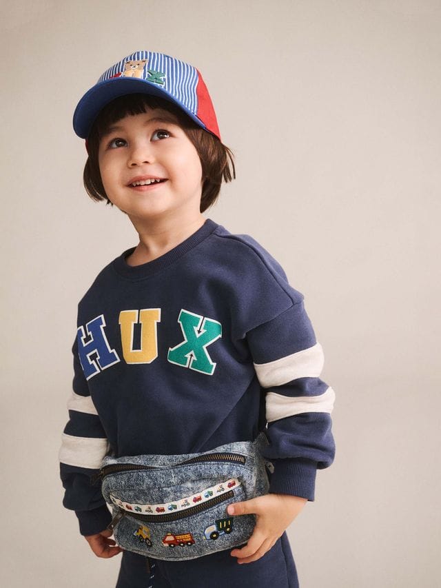 Huxbaby Boys Jumper 3Y Hux Flock Spliced Sweatshirt