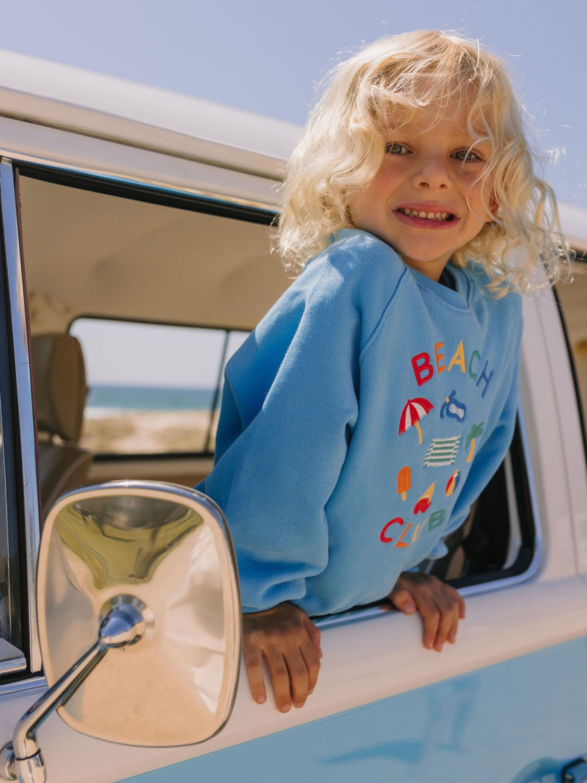 Huxbaby Boys Jumper Beach Club Emb Sweat