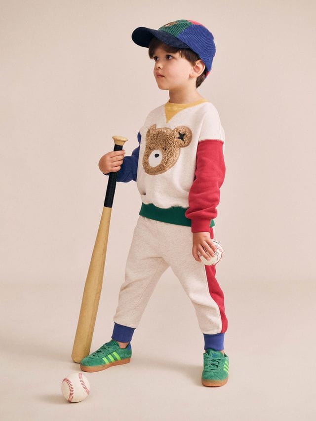 Huxbaby Boys Jumper Furry Huxbear Colour Block Sweatshirt