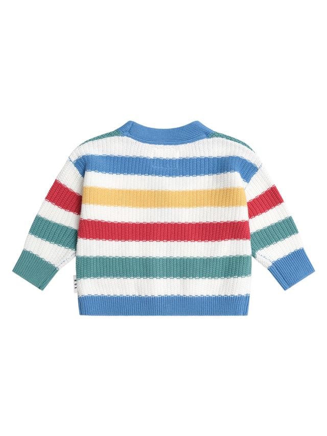 Huxbaby Boys Jumper Peekaboo Hux Stripe Knit Cardi