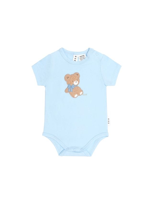 Huxbaby Boys Onesie NB Bow Hux S/S Bodysuit