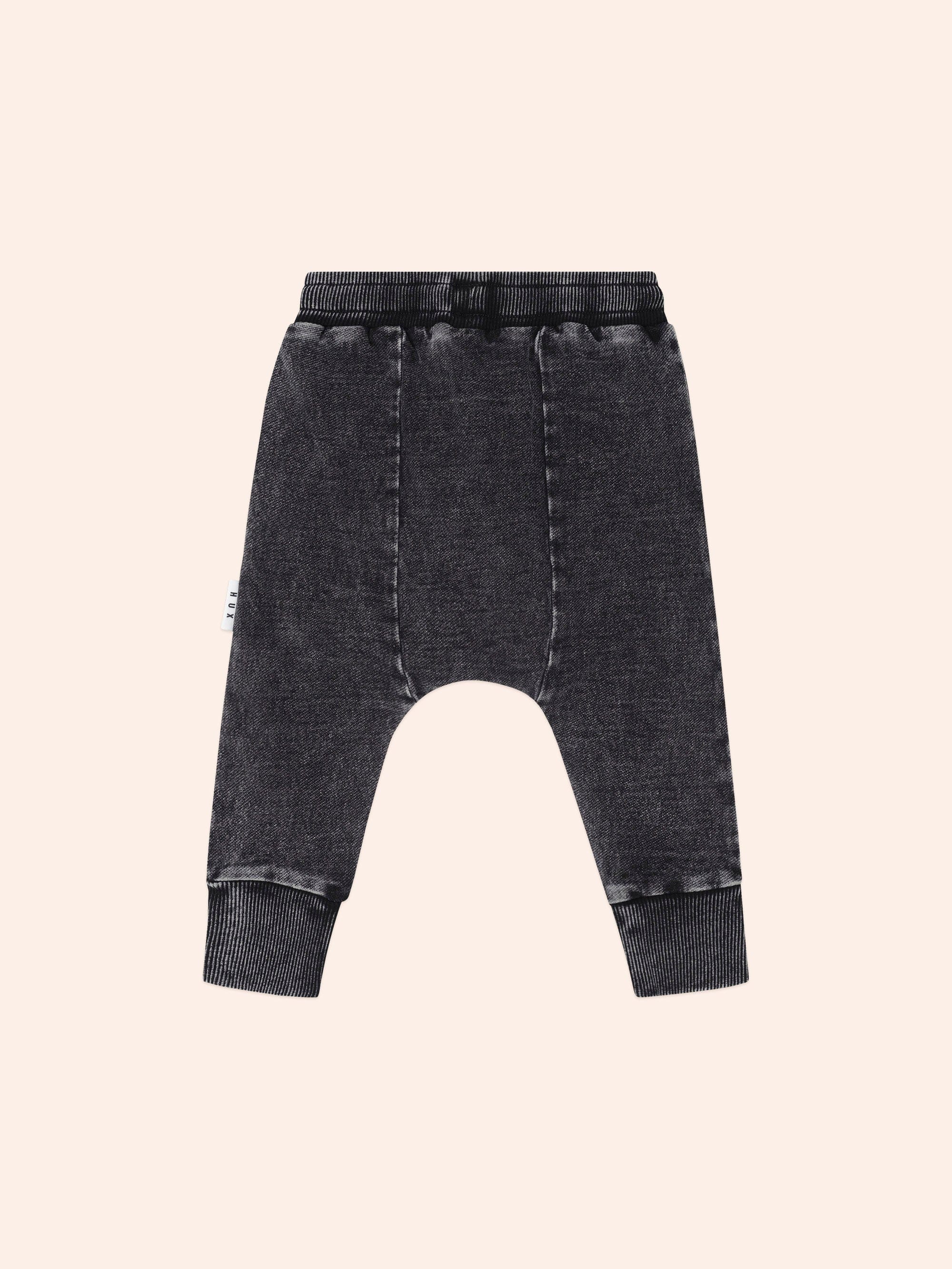 Huxbaby Boys Pant Black Knit Denim 5 Pocket Pant