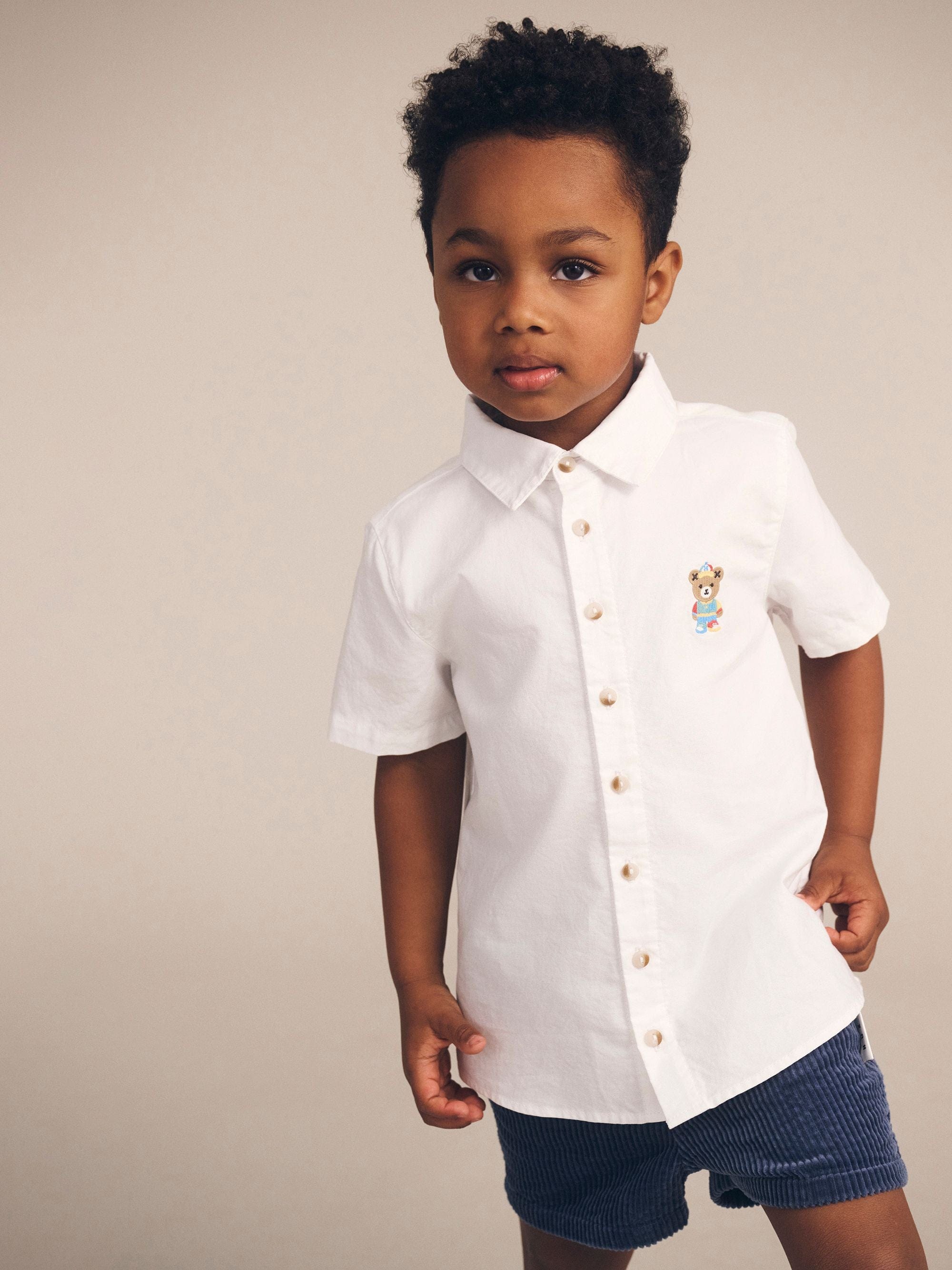 Huxbaby Boys Pant Midnight Cord Relaxed Short