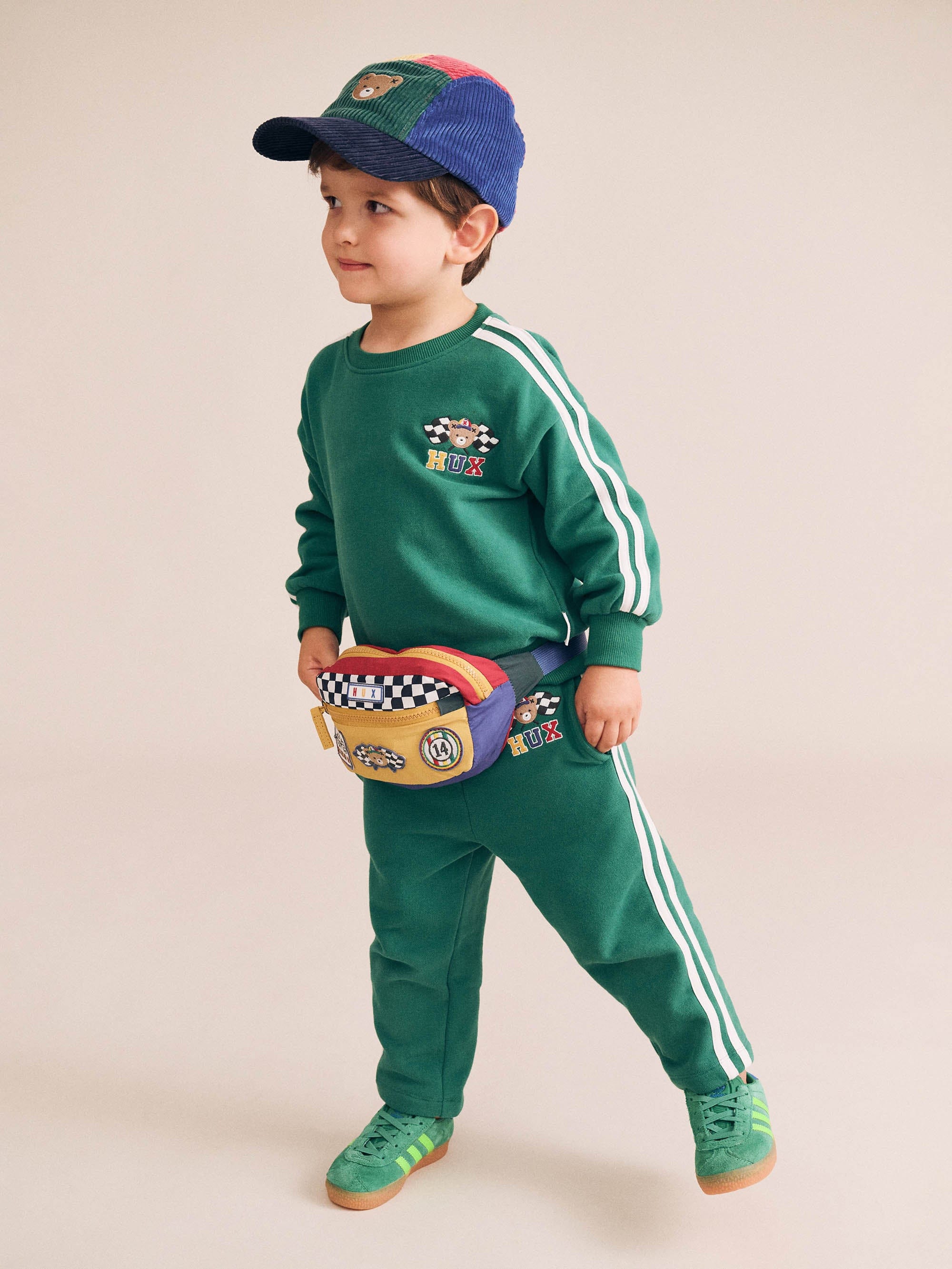 Huxbaby Boys Pant Racer Stripe Trackpant