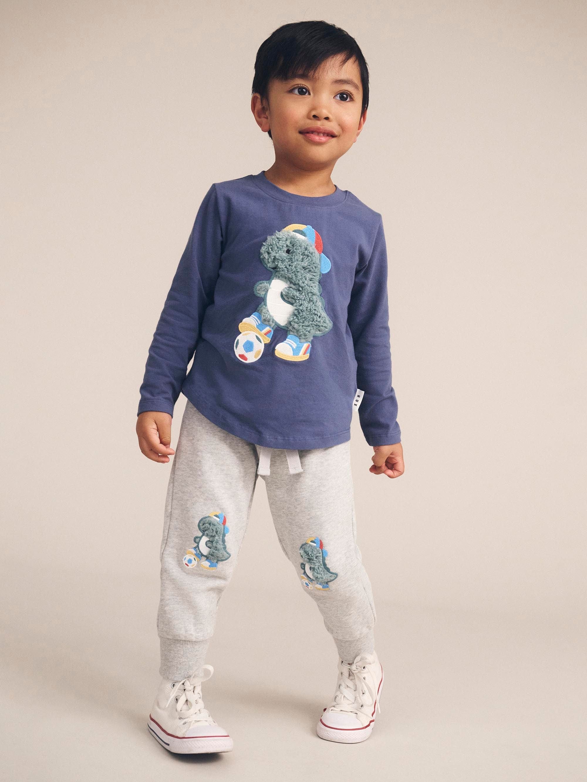 Huxbaby Boys Pant Soccersaurus Track Pant