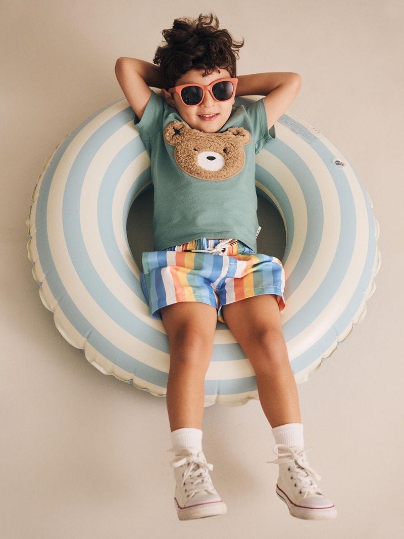 Huxbaby Boys Swimwear Beach Stripe Swim Short