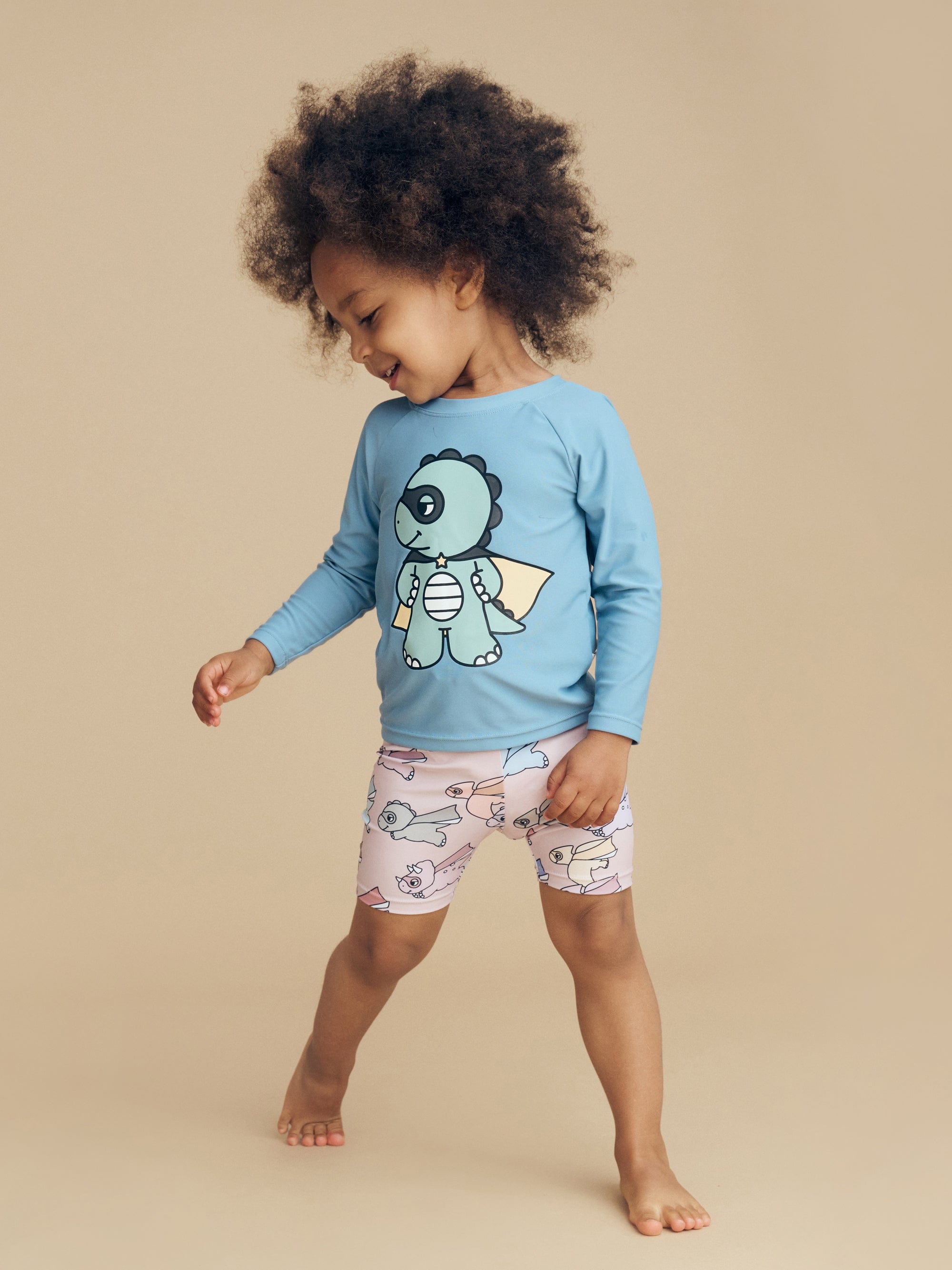 Huxbaby Boys Swimwear Dino Hero Rashguard