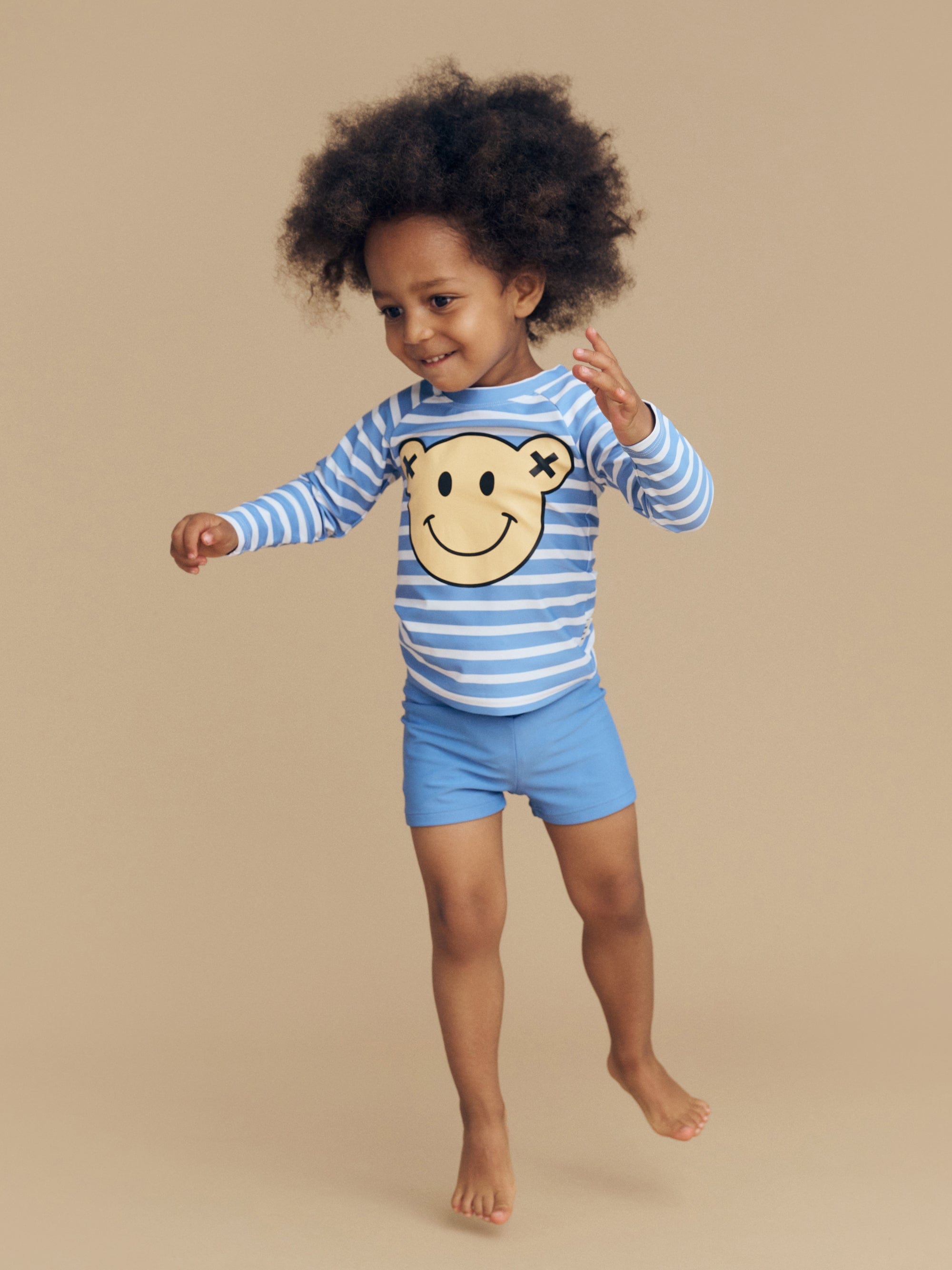 Huxbaby Boys Swimwear Smile Bear Stripe Swim Set
