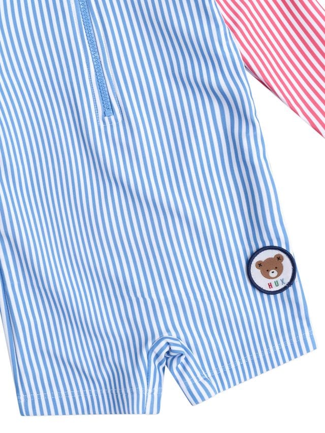 Huxbaby Boys Swimwear Spliced Stripe Swimsuit Shortie