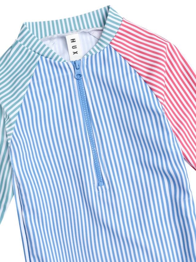 Huxbaby Boys Swimwear Spliced Stripe Swimsuit Shortie