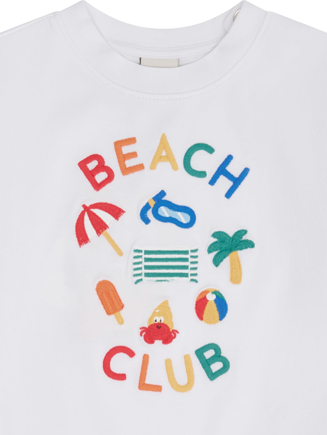 Huxbaby Boys Tops Beach Club Emb Drop Shoulder Tee
