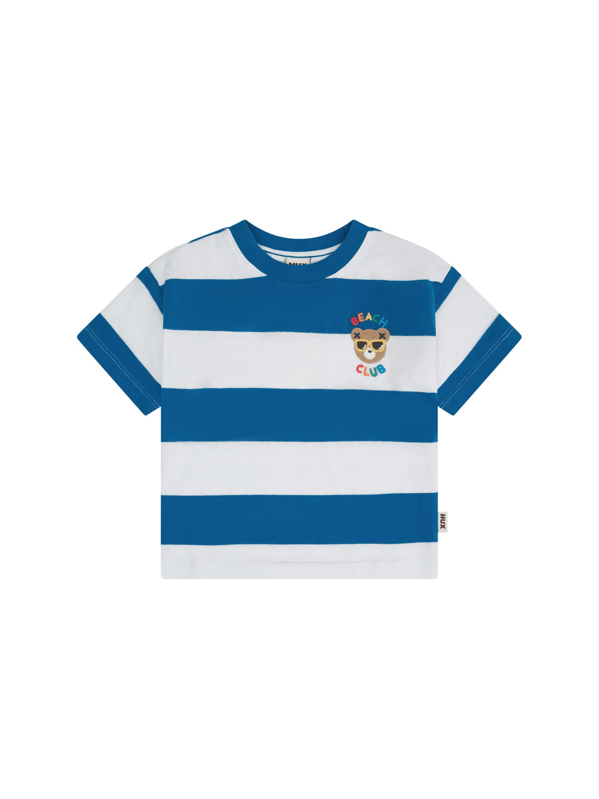 Huxbaby Boys Tops Beach Club Hux Block Stripe Drop Shoulder Tee