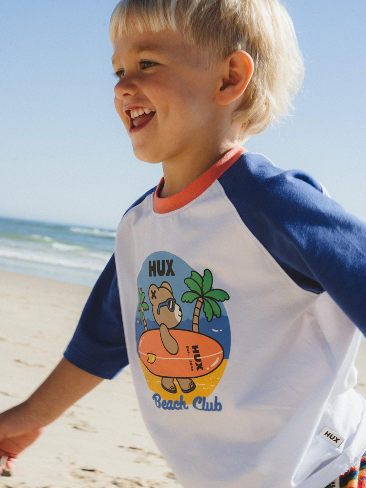 Huxbaby Boys Tops Cool Surfer Hux Raglan Tee