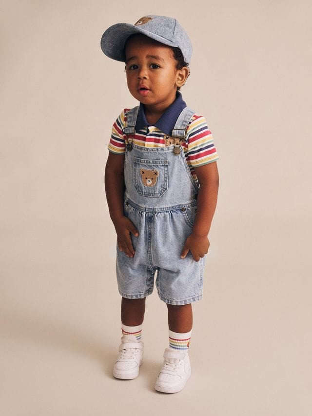 Huxbaby Boys Tops Polo Tee Vintage Stripe