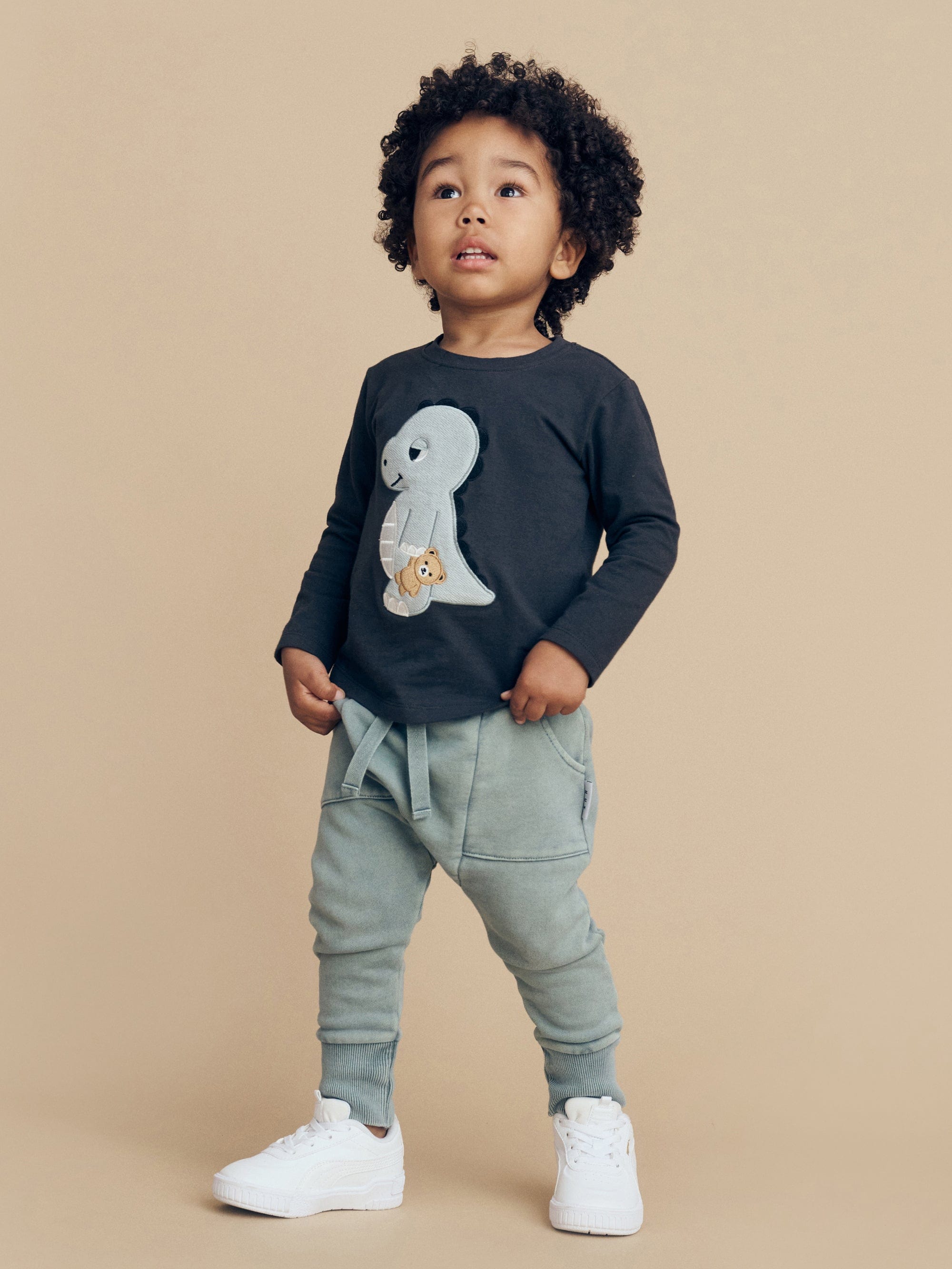 Huxbaby Boys Tops Sleepy Dino Top