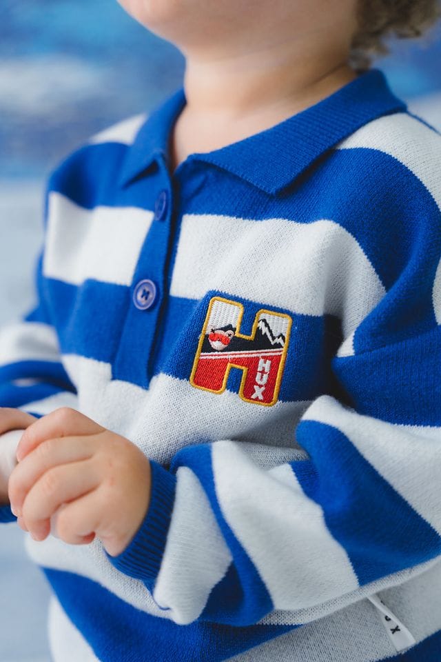 Huxbaby Boys Tops Slouchy Knit Polo