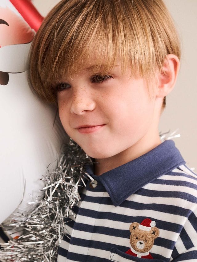 Huxbaby Boys Tops Stripe Father Huxmas Polo