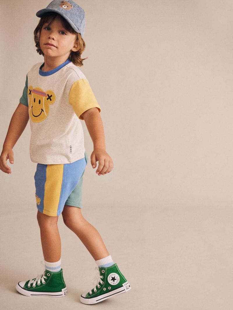 Huxbaby Boys Tops Tennis Bear Boxy Tee
