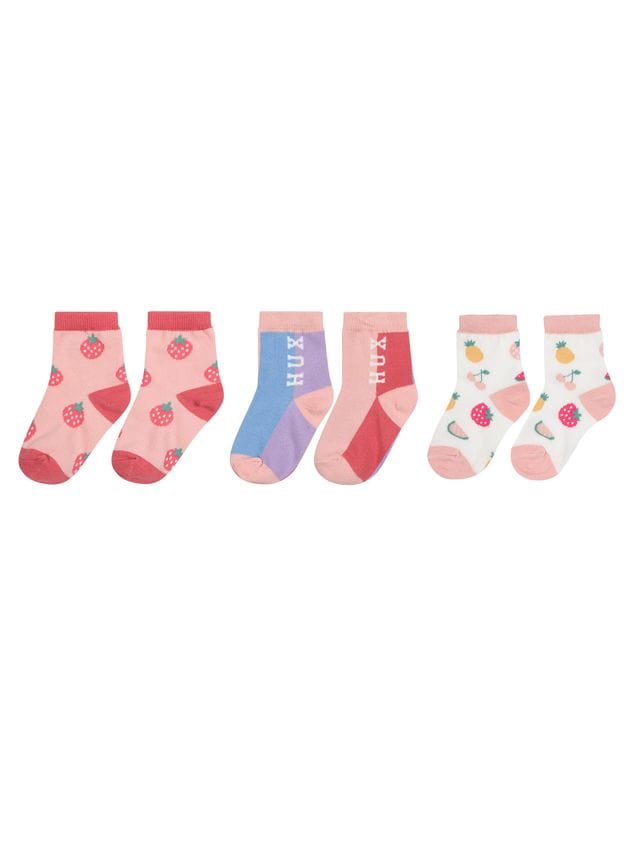 Huxbaby Girls Accessory 6-12M Best Socks Ever 3 Pack Tutti Frutti