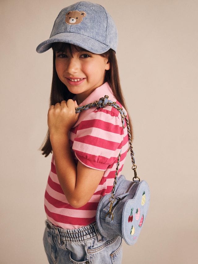 Huxbaby Girls Accessory I Heart Fruit Denim Shoulder Bag