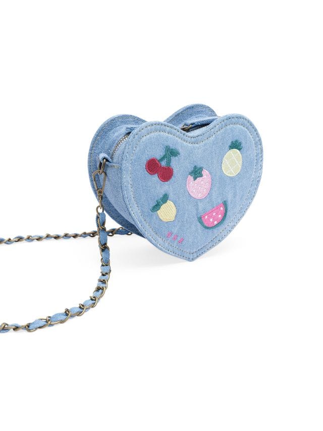 Huxbaby Girls Accessory I Heart Fruit Denim Shoulder Bag