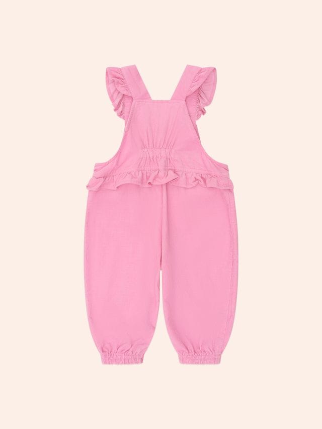 Huxbaby Girls All In One Classic Frill Cord Overalls