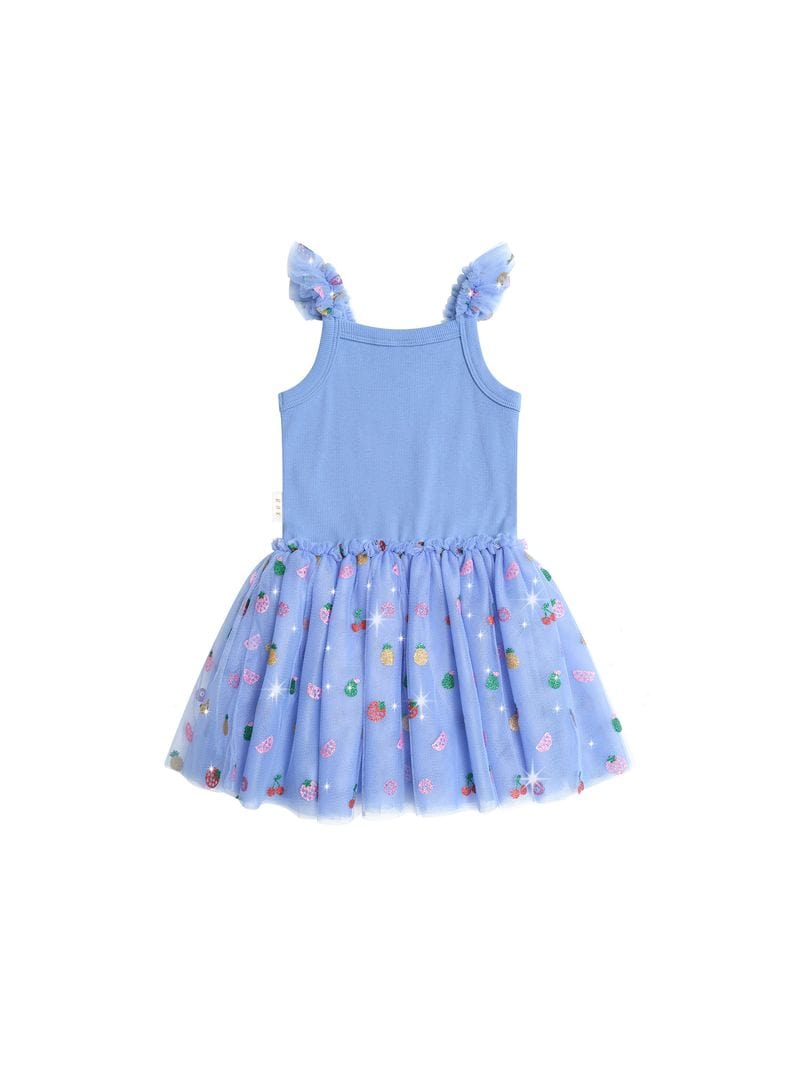 Huxbaby Girls Dress 2Y Fruit Salad Summer Tulle Dress
