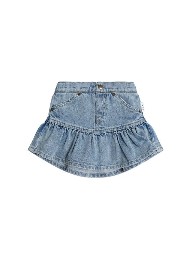 Huxbaby Girls Dress 3Y Dreamy Denim Frilly Skirt