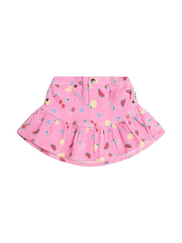 Huxbaby Girls Dress 3Y Pink Fruit Emoji Frilly Skirt
