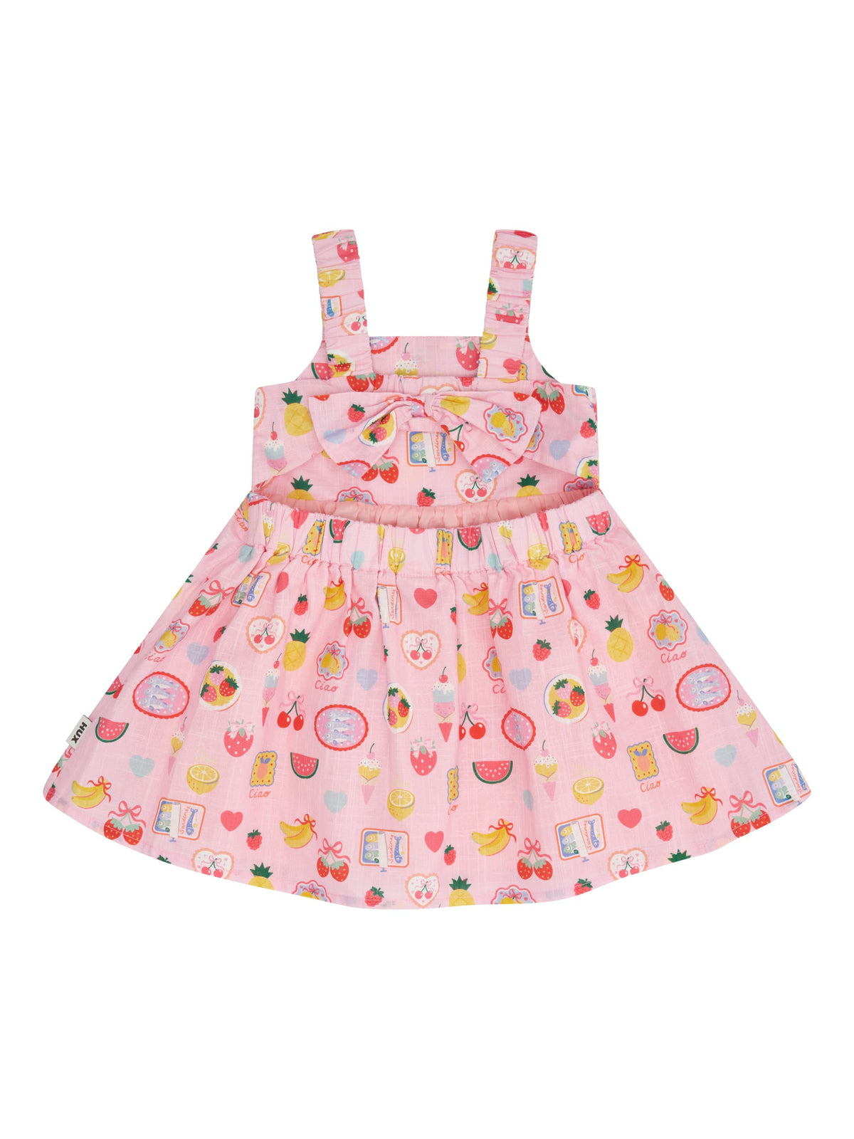 Huxbaby Girls Dress Beach Club Paradise Tie Dress