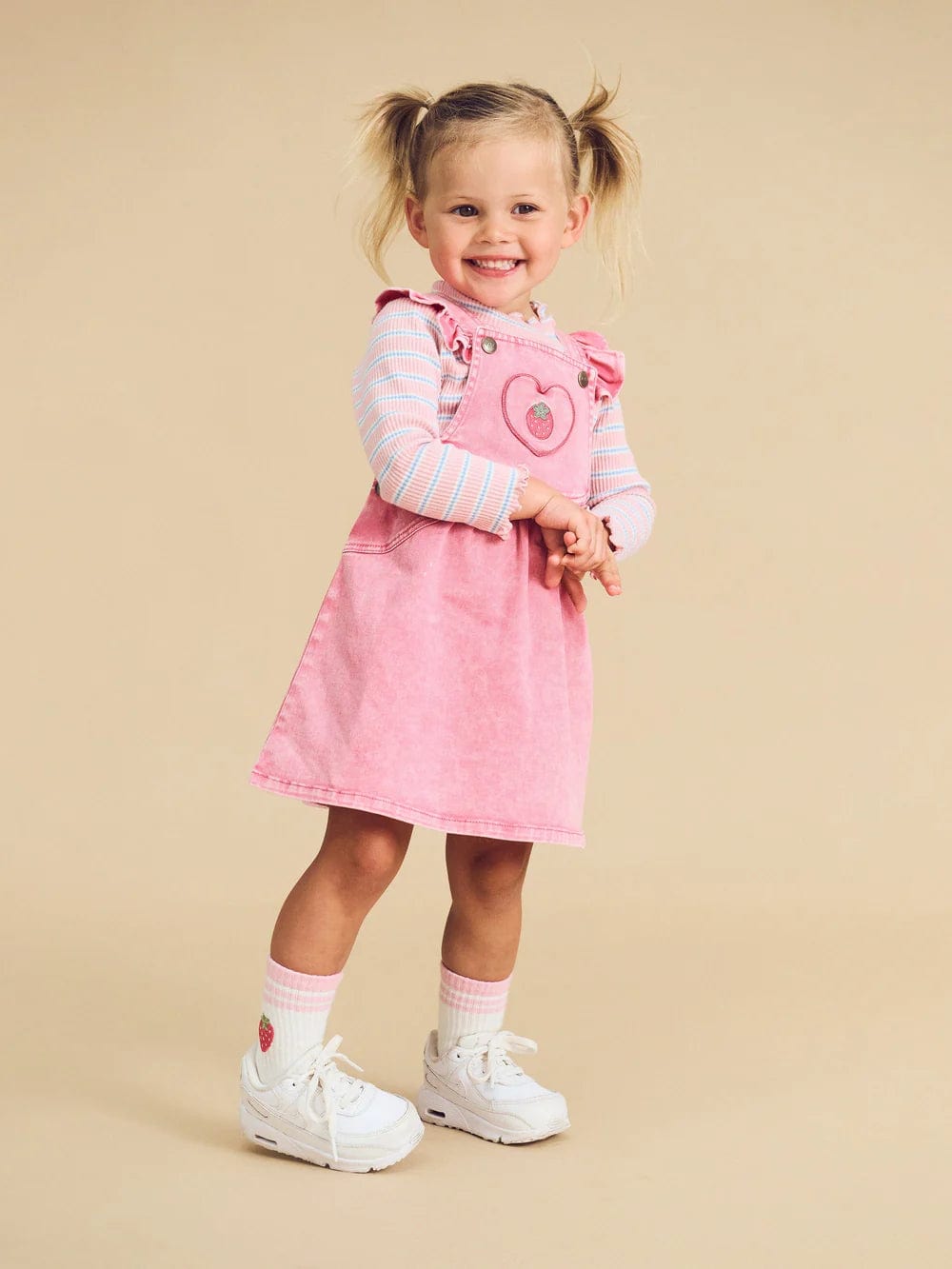 Berry Vintage Pinafore Dress