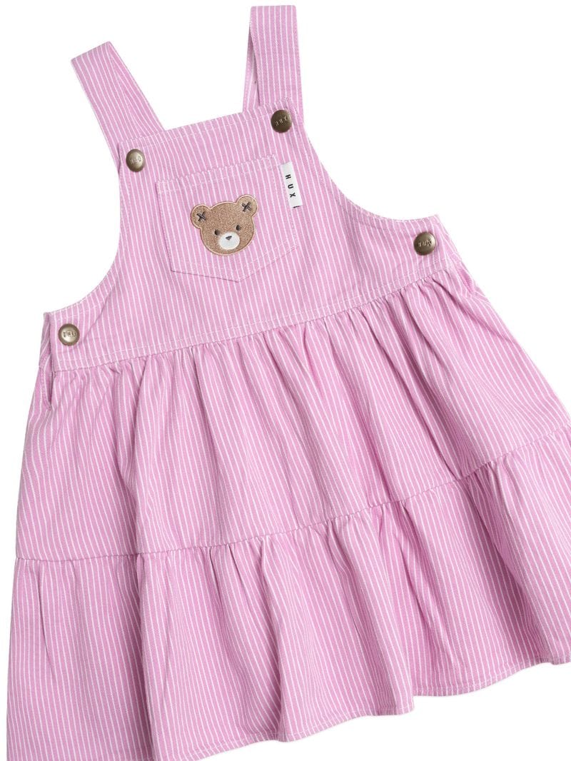 Huxbaby Girls Dress Candy Stripe Pinafore Dress