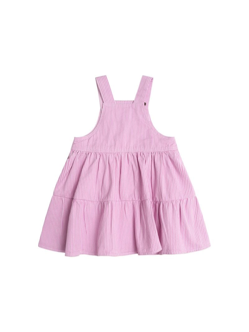 Huxbaby Girls Dress Candy Stripe Pinafore Dress
