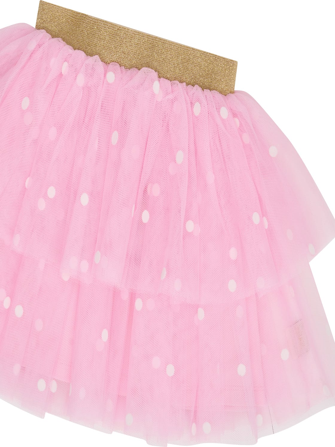 Huxbaby Girls Dress Foil Polka Dot Tiered Tulle Skirt