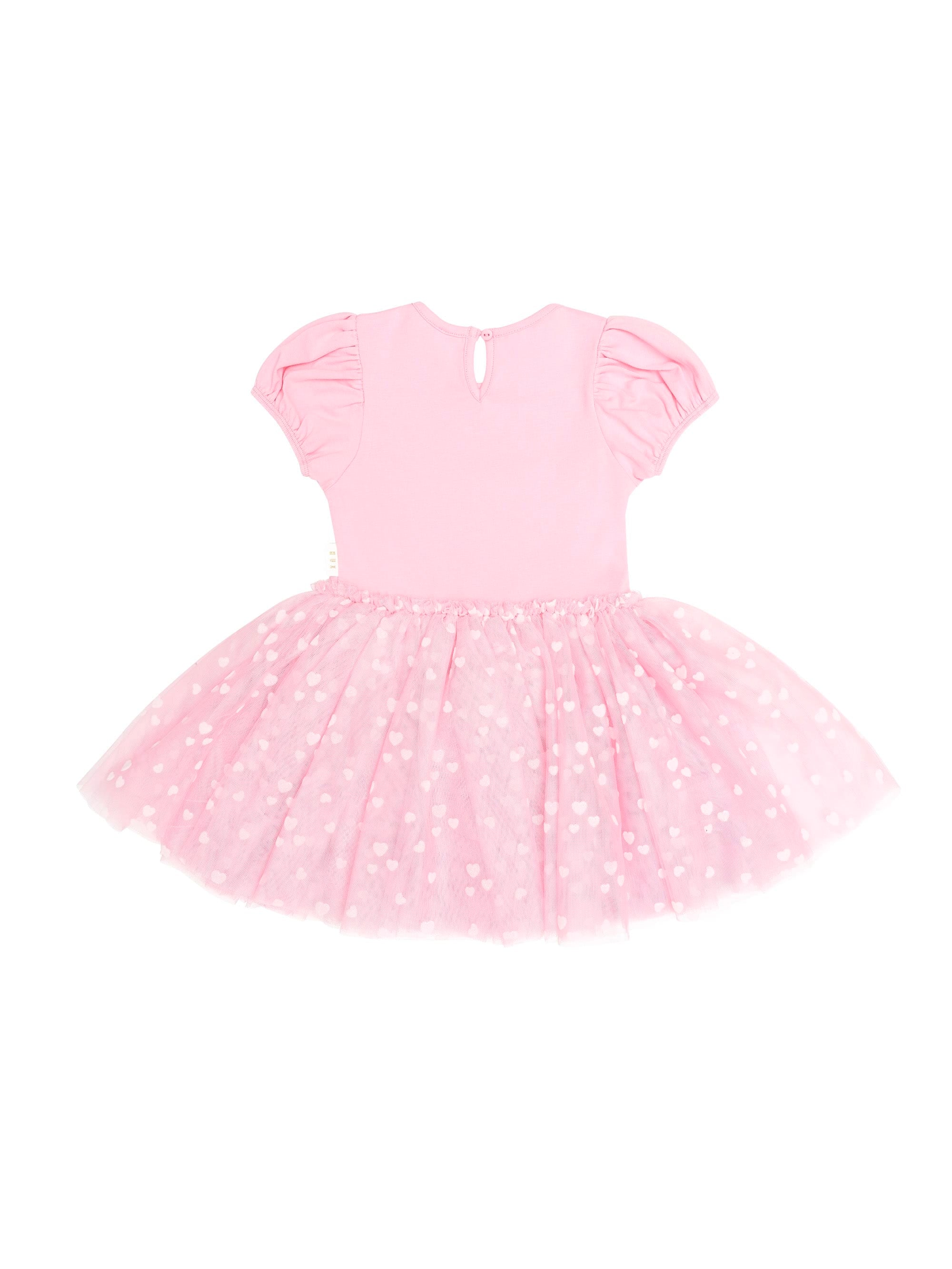Huxbaby Girls Dress Magical Unicorn Puff Sleeve Tulle Dress