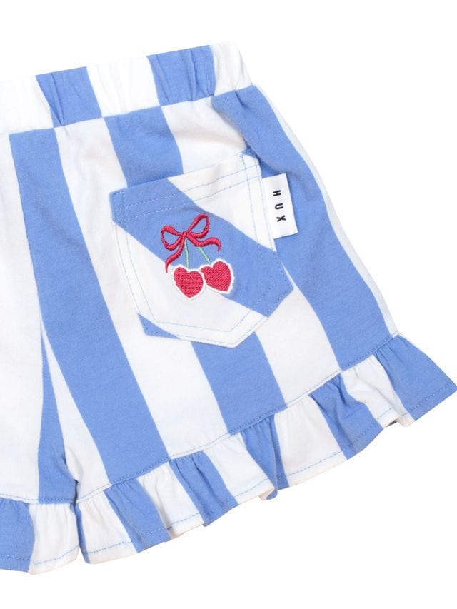Huxbaby Girls Dress Seaside Cherry Stripe Frill Skort