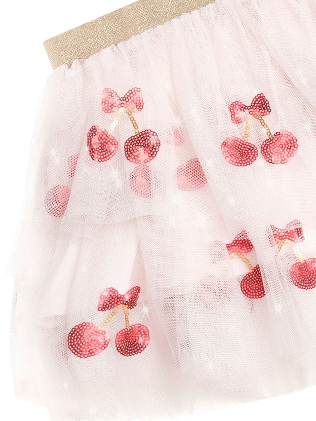 Sequin Cherry Pie Tulle Skirt - Parnell Baby Boutique