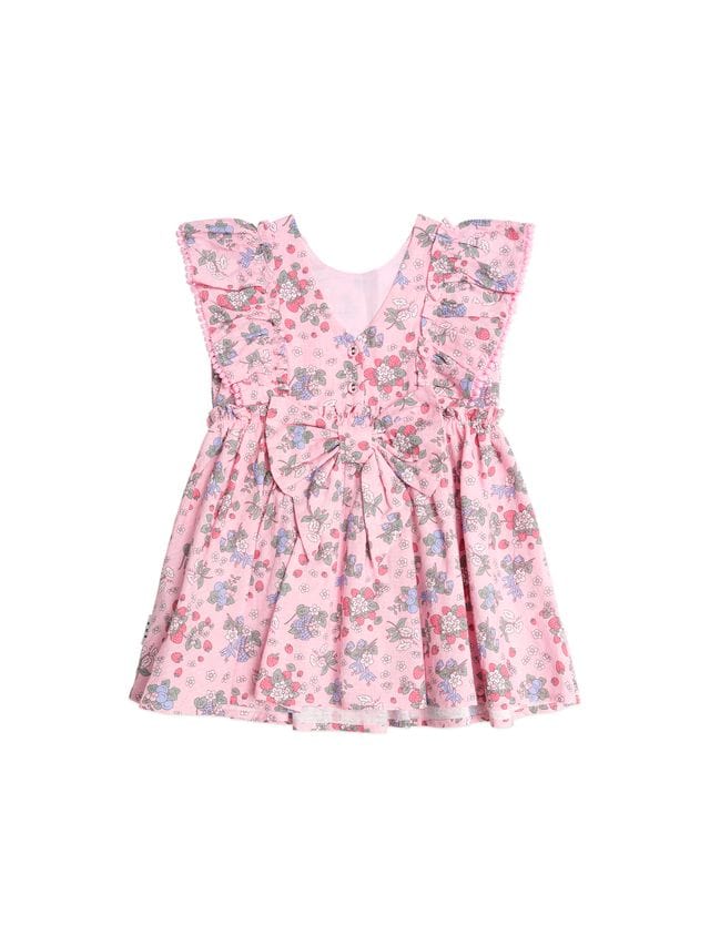 Huxbaby Girls Dress Strawberry Garden Sunday Best Dress