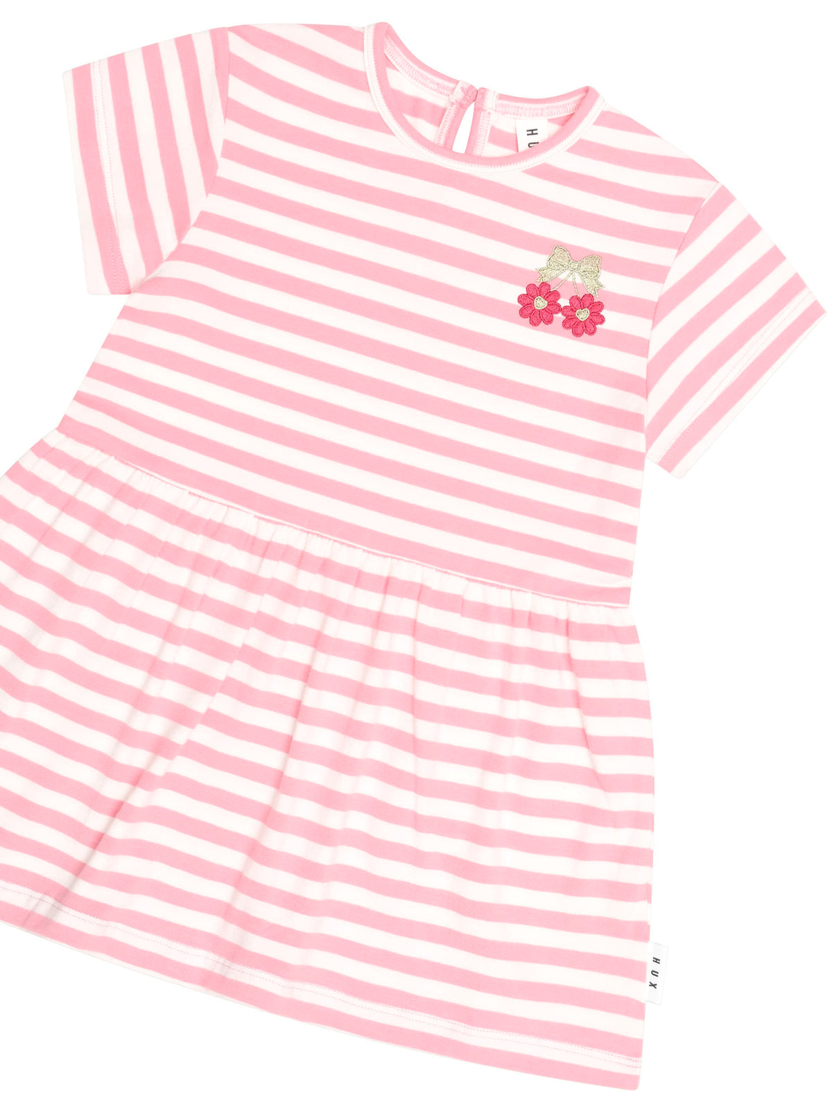 Huxbaby Girls Dress Tropical Twin Flower Dress