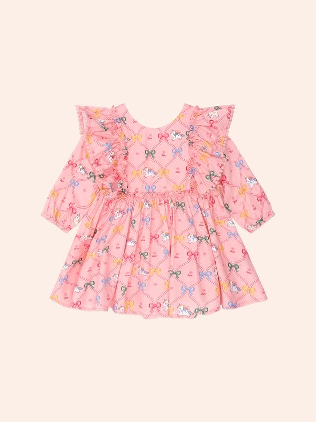 Huxbaby Girls Dress Unicorn Bow Dress